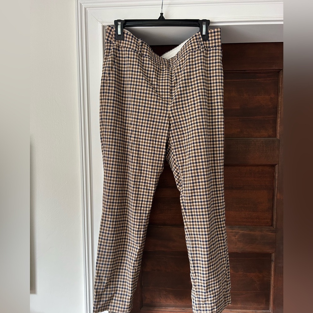 J. Crew Wool Plaid Pants Size 12